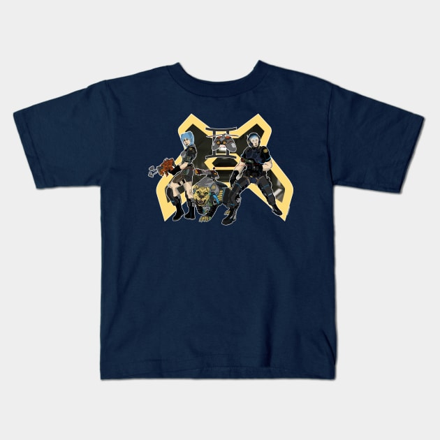 Squad Gemini Kids T-Shirt by JoyfulConstruct